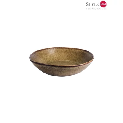 StylePoint Stone Brown mélytányér, 22 cm