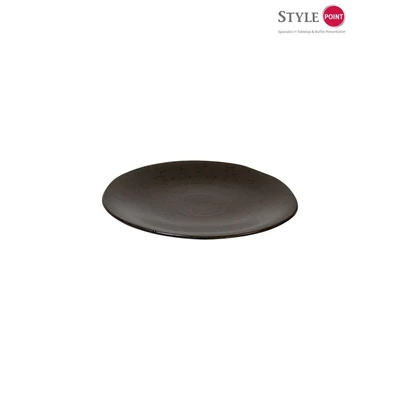StylePoint Black Speckle lapostányér, 28,5 cm