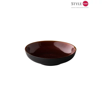 StylePoint Speckle mélytányér piros, 22 cm