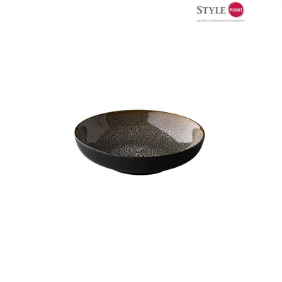 StylePoint Speckle mélytányér szürke, 22 cm