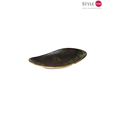 StylePoint Amazon 'Jungle Green' háromszög tál, 20,5 x 12 cm