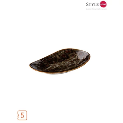 StylePoint Jersey szögletes tál barna, 20,5 cm