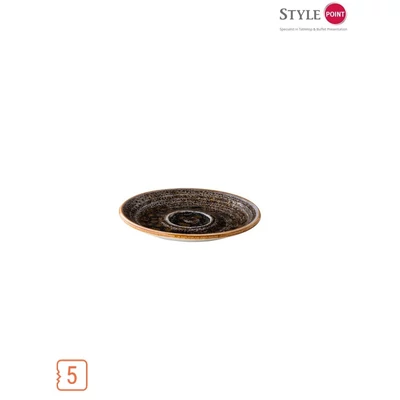 StylePoint Jersey espresso csészealj barna, 13 cm