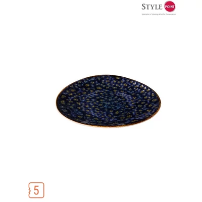 StylePoint Jersey háromszög lapostányér kék, 27 cm