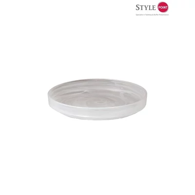 StylePoint White Swirl sorolható lapostányér