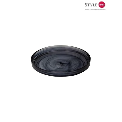StylePoint Black Swirl sorolható lapostányér