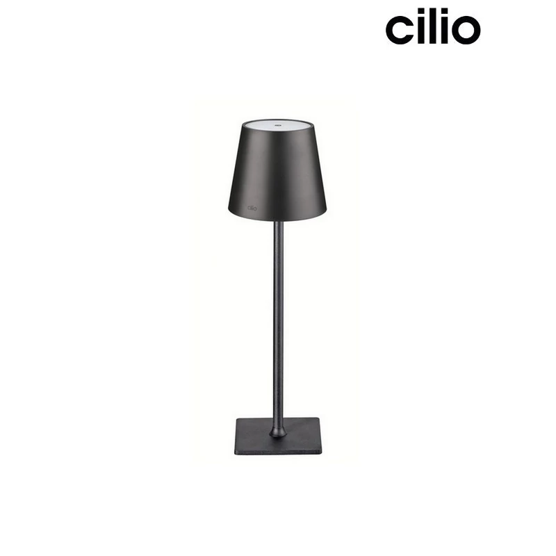 Cilio SOLE asztali LED-lámpa, fekete