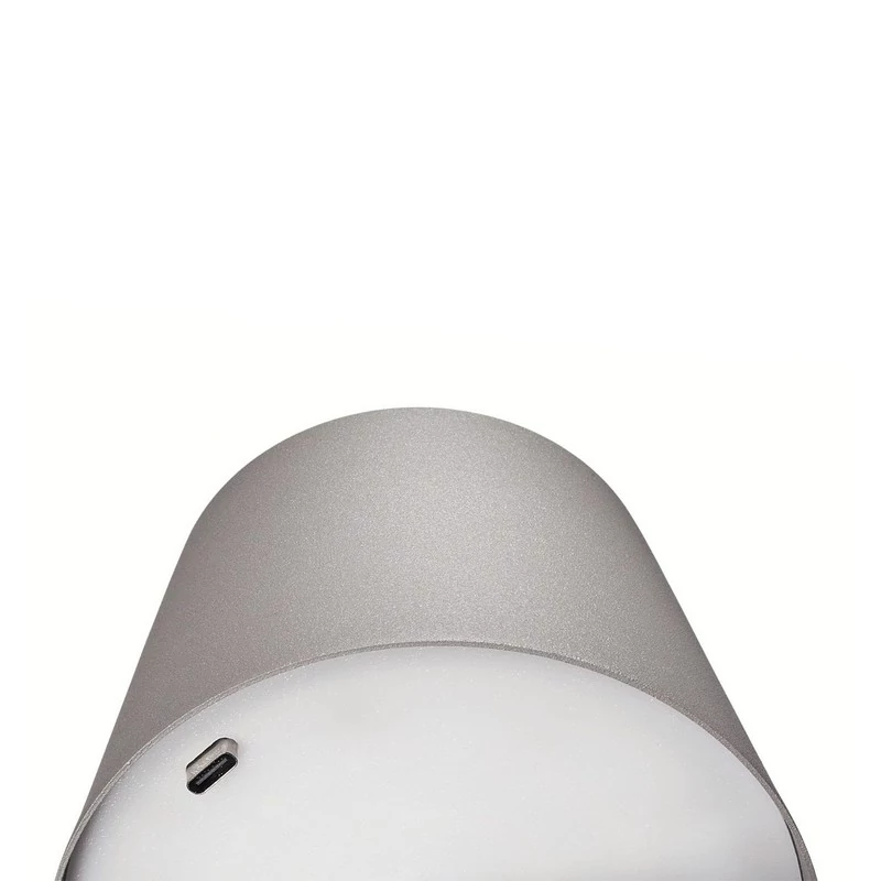 Cilio LUCE LED palack-lámpa, szürke
