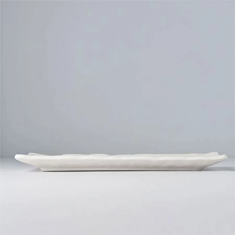 Made in Japan Shell White Slab szögletes tál