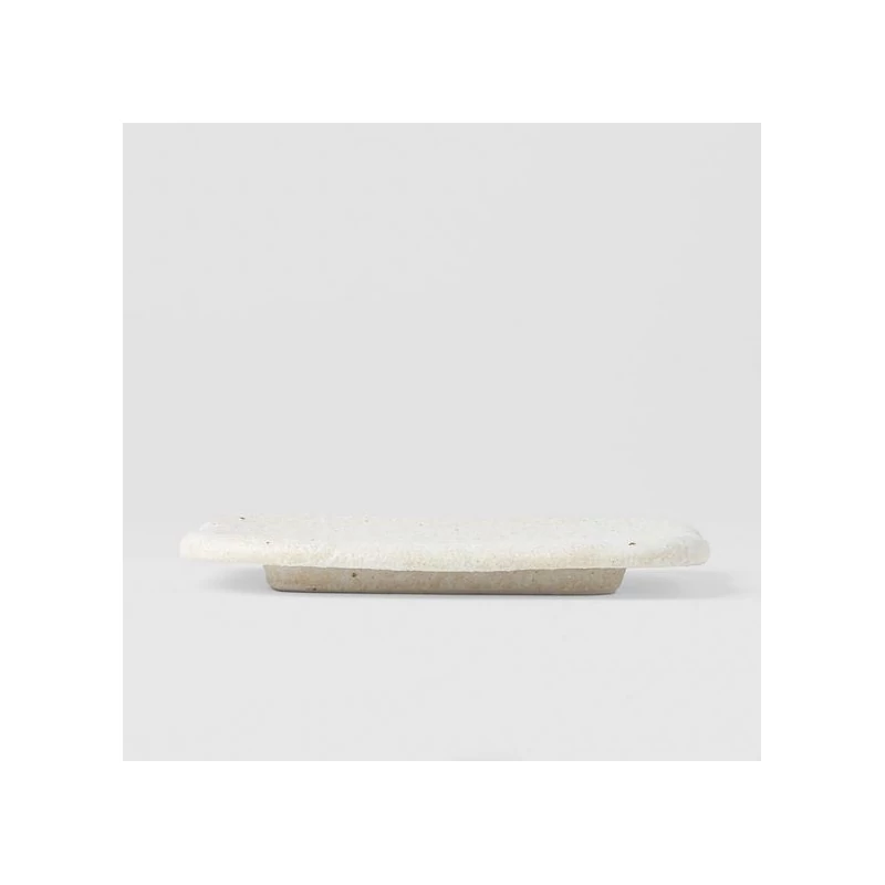 Made in Japan Shell White Slab szögletes tál