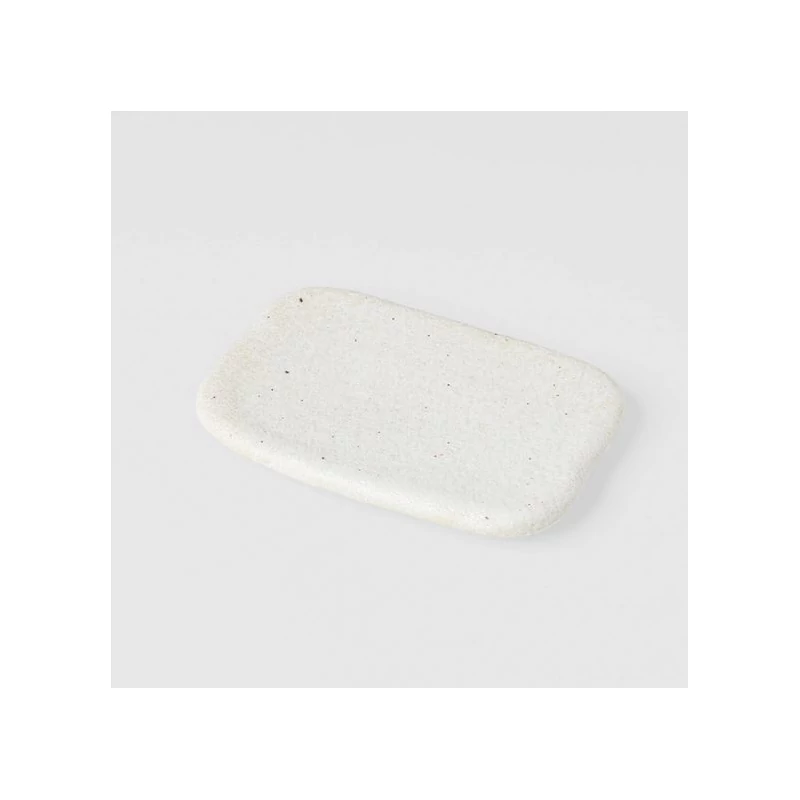 Made in Japan Shell White Slab szögletes tál, 16 x 11 cm