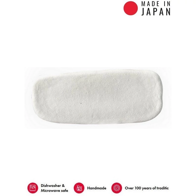Made in Japan Shell White Slab szögletes tál, 28,5 x 12 cm