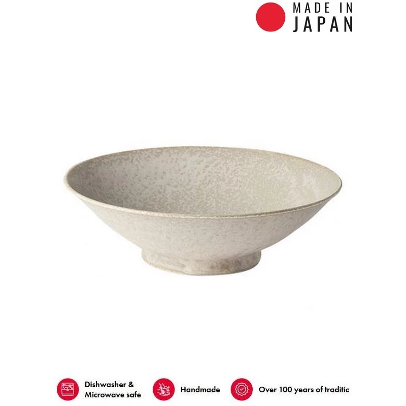 Made in Japan White Fade Ramen tál, 24,5 cm