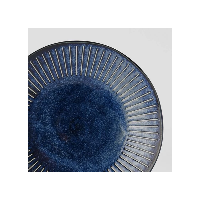 Made in Japan Ridged Indigo lapostányér