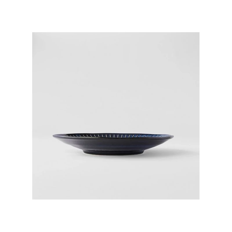 Made in Japan Ridged Indigo lapostányér, 25 cm