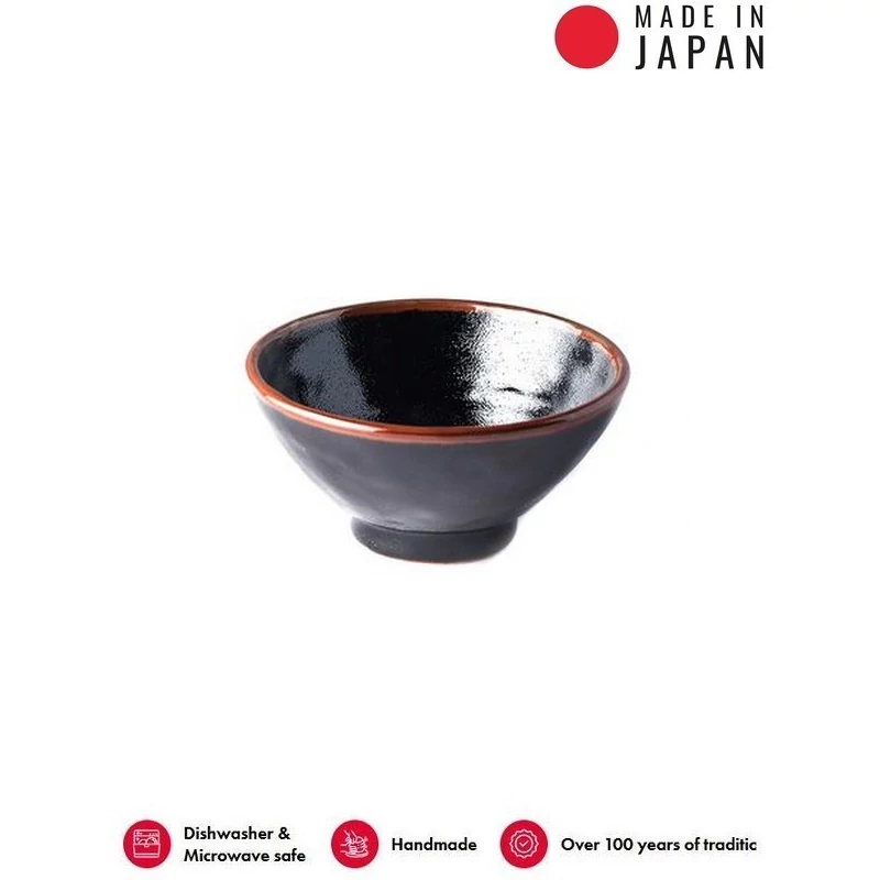 Made in Japan Tenmokku tál, 15 cm