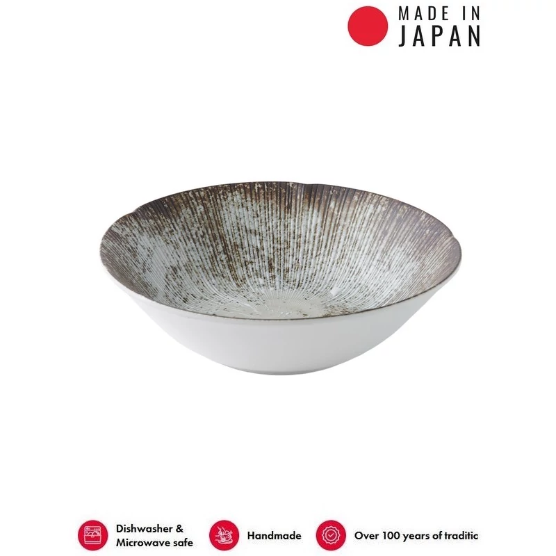 Made in Japan  Ice Whitewash tál, 21 cm, 700 ml