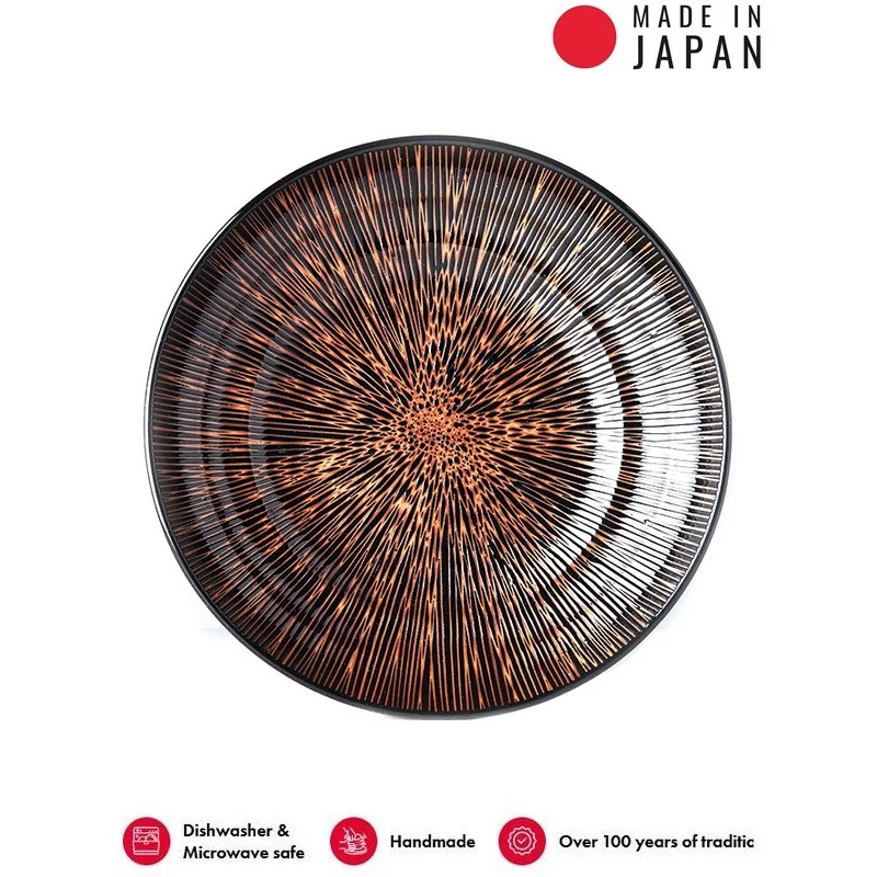 Made in Japan Bronze Converging tálaló tál, 28,5 cm