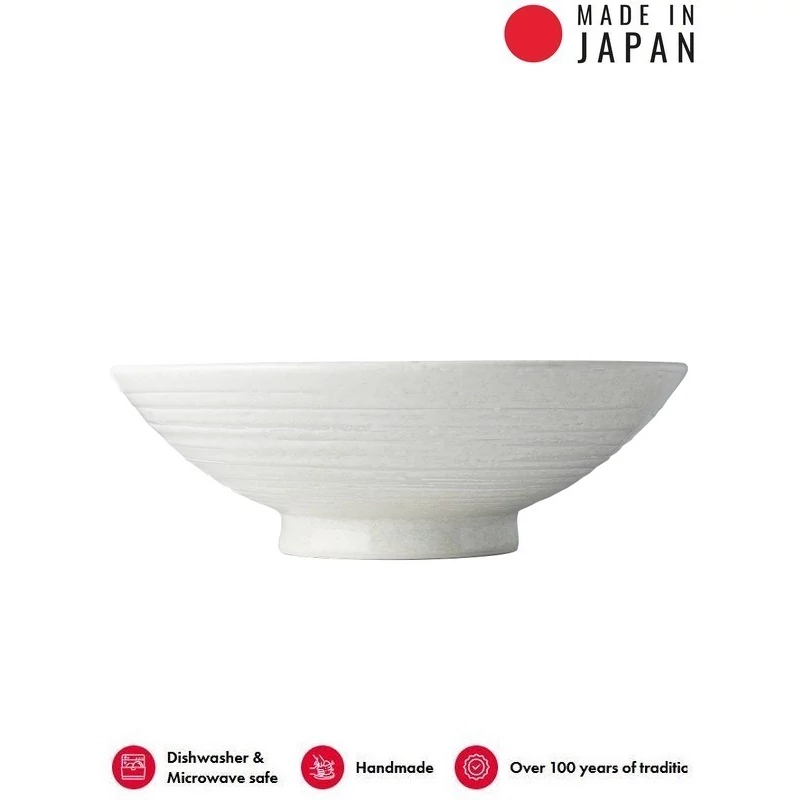 Made in Japan White Star Ramen tál, 24,5 cm