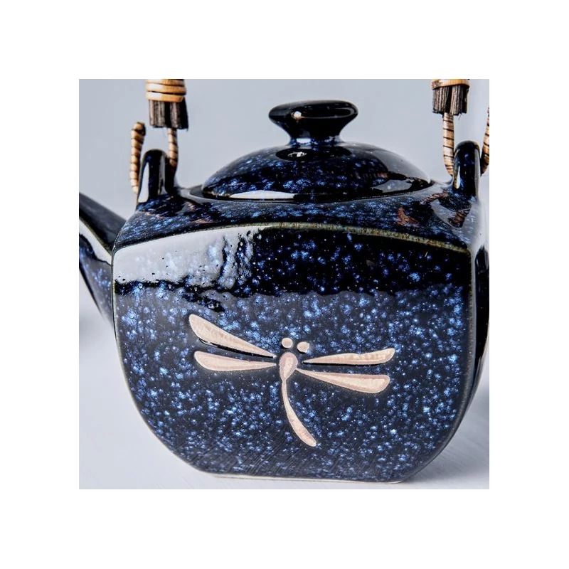Made in Japan Dark Blue Dragonfly 5 db-os teáskészlet