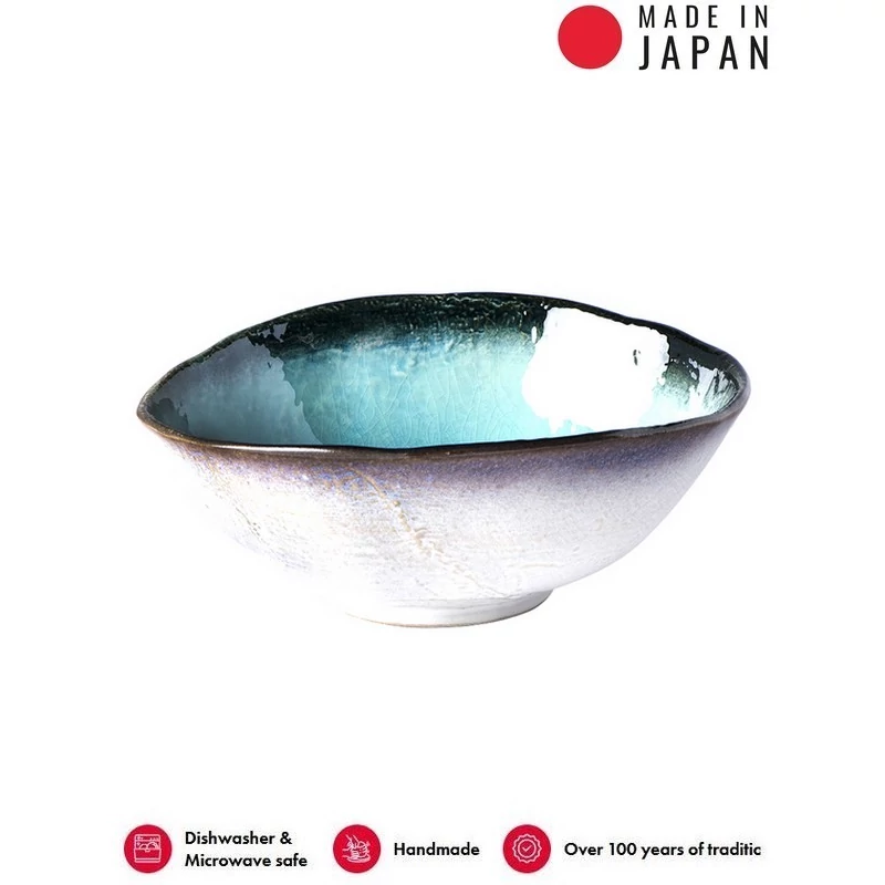 Made in Japan Sky Blue ovális tál, 20,5 x 24 cm