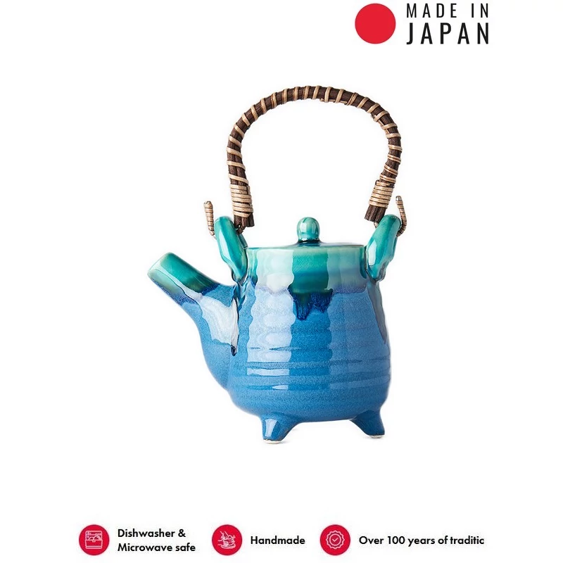 Made in Japan Indigo & Aqua teáskanna szűrővel, 460 ml