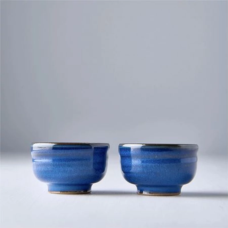 Made in Japan Blue sake csésze, 50 ml