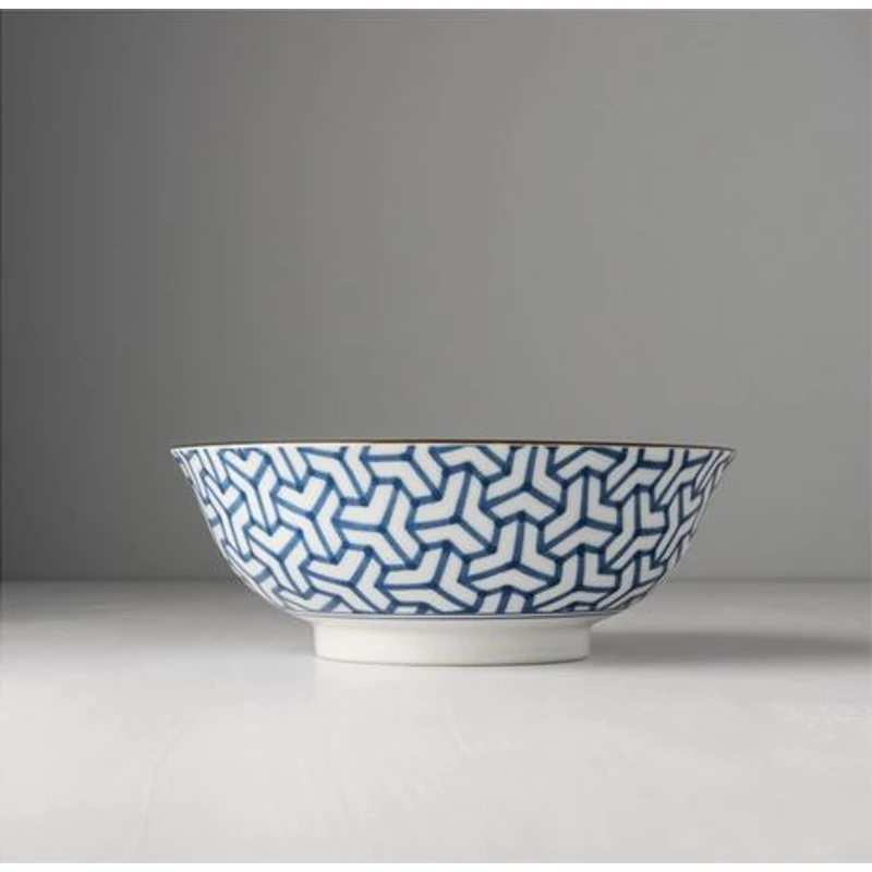 Made in Japan Indigo Ikat Herringbone tál