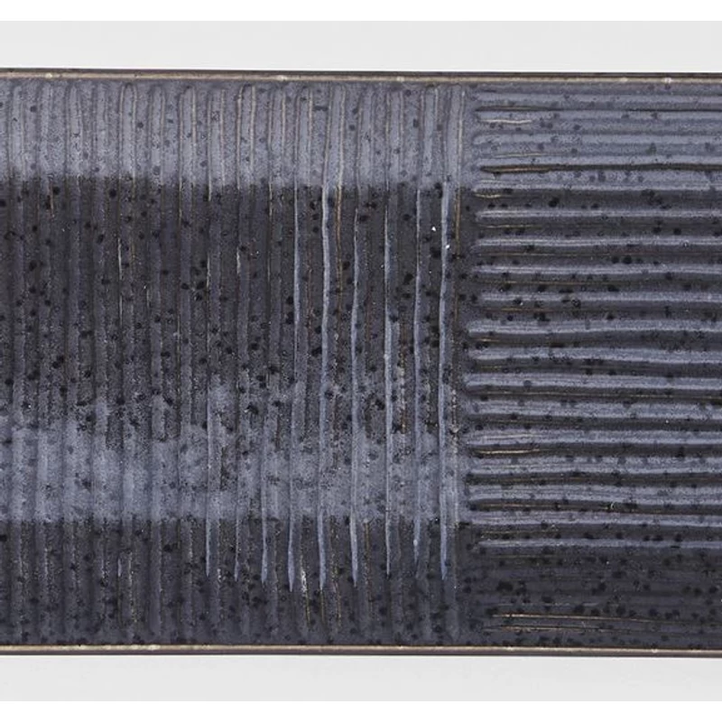 Made in Japan Lines Black szögletes tál, 33 x 10 cm