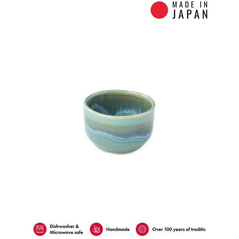 Made in Japan Aqua & DK Green Drip sake csésze, 30 ml