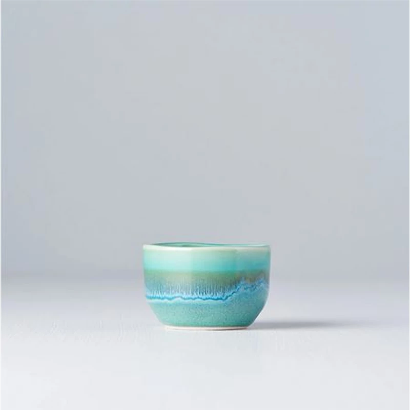 Made in Japan Aqua & DK Green Drip sake csésze, 30 ml