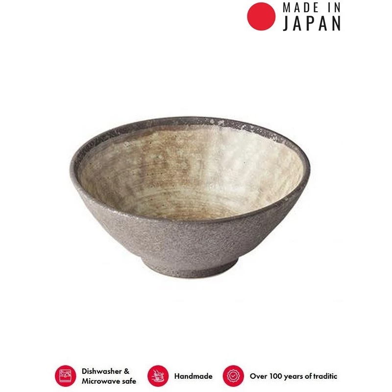 Made in Japan Nin-Rin Earth Udon tál, 19,5 cm