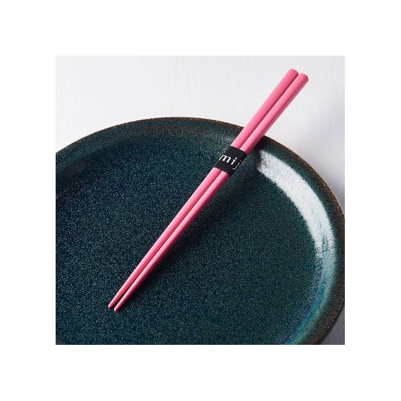 Made in Japan Pink lakkozott természetes fa evőpálcika