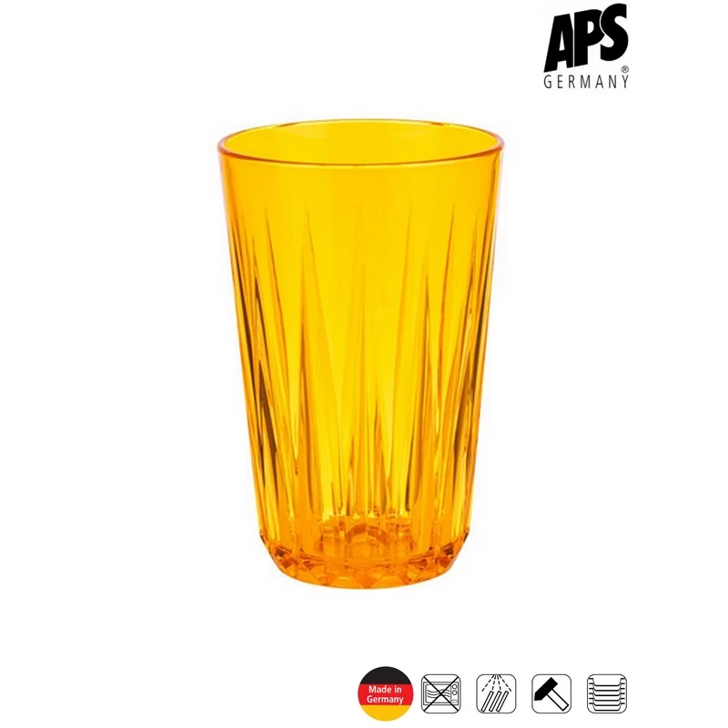 APS CRYSTAL törhetetlen pohár, sárga, 300 ml
