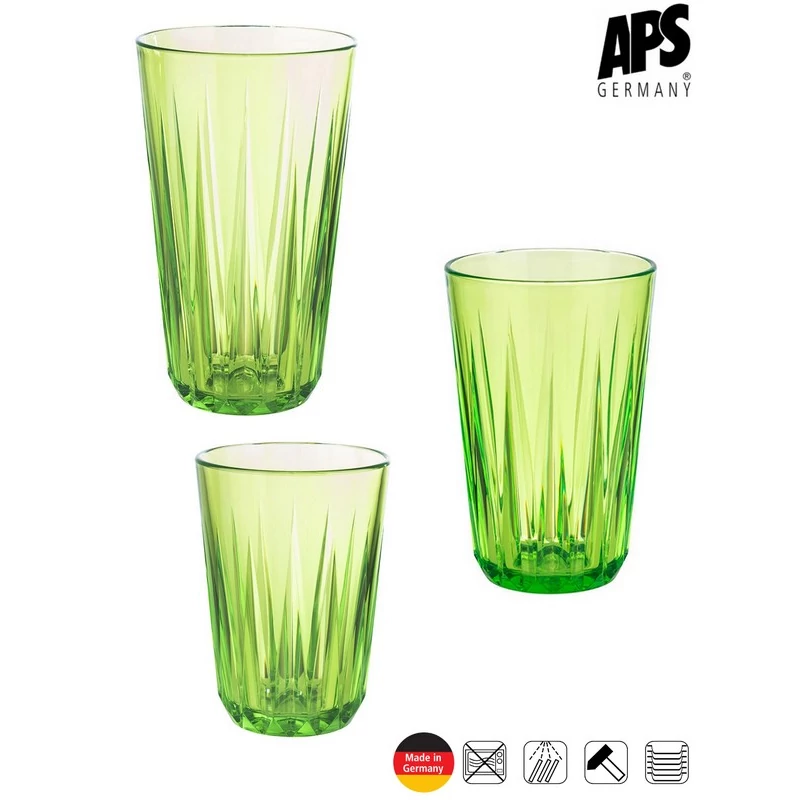 APS CRYSTAL törhetetlen pohár, zöld