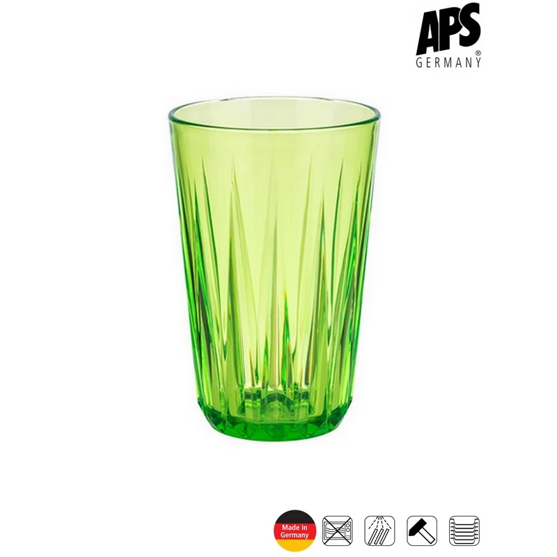 APS CRYSTAL törhetetlen pohár, zöld, 300 ml