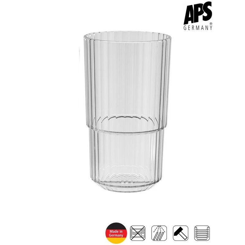 APS LINEA törhetetlen pohár, áttetsző, 500 ml      
