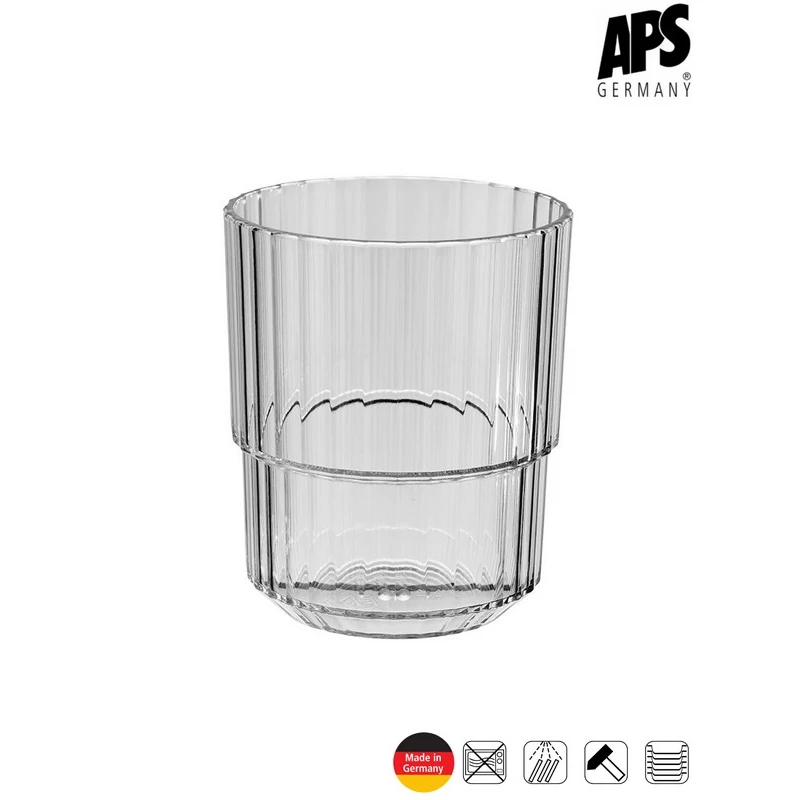 APS LINEA törhetetlen pohár, szürke, 300 ml      
