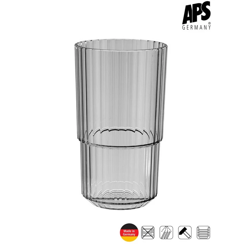 APS LINEA törhetetlen pohár, szürke, 500 ml      