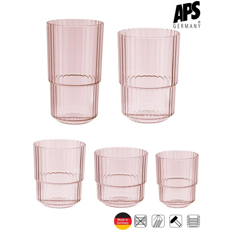 APS LINEA törhetetlen pohár, pink