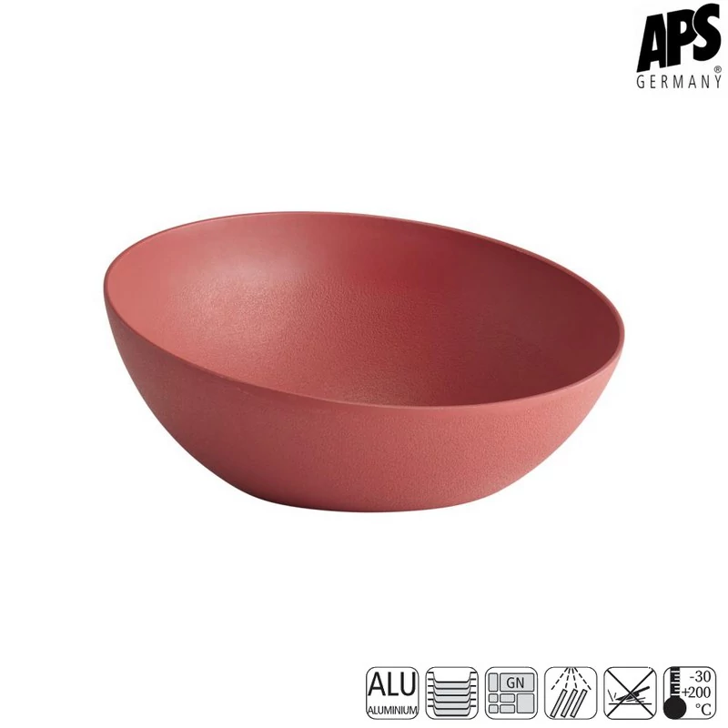 30014  APS FROSTFIRE tál  piros 32.5 cm