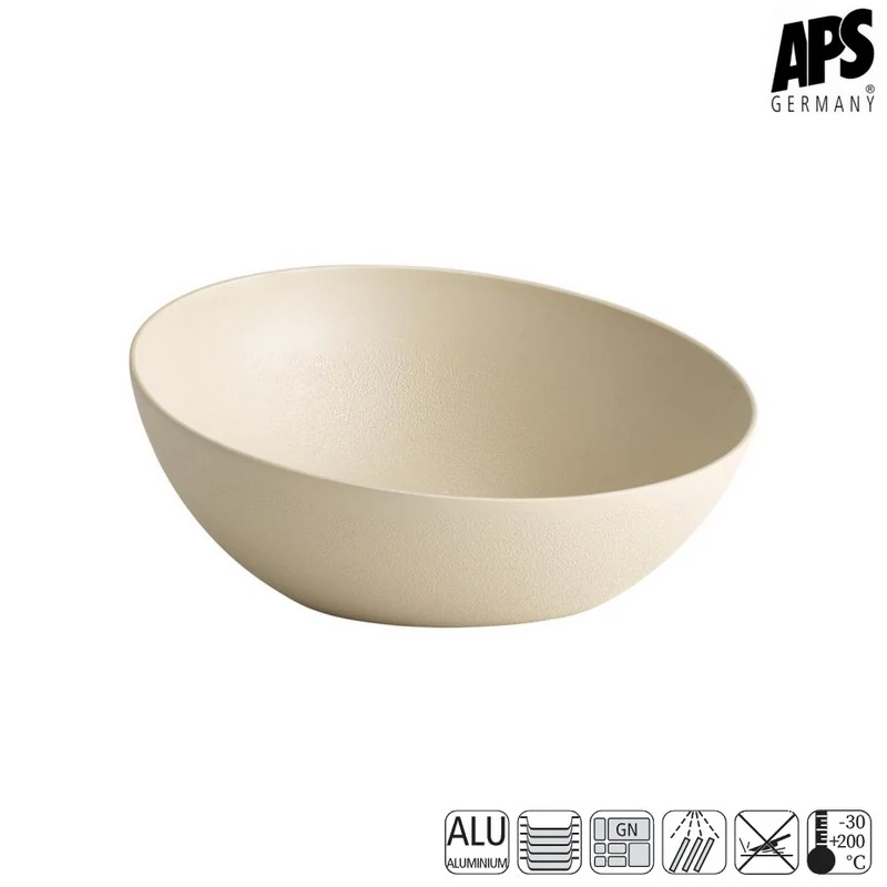 30024  APS FROSTFIRE tál  bézs/homokszínű 32.5 cm