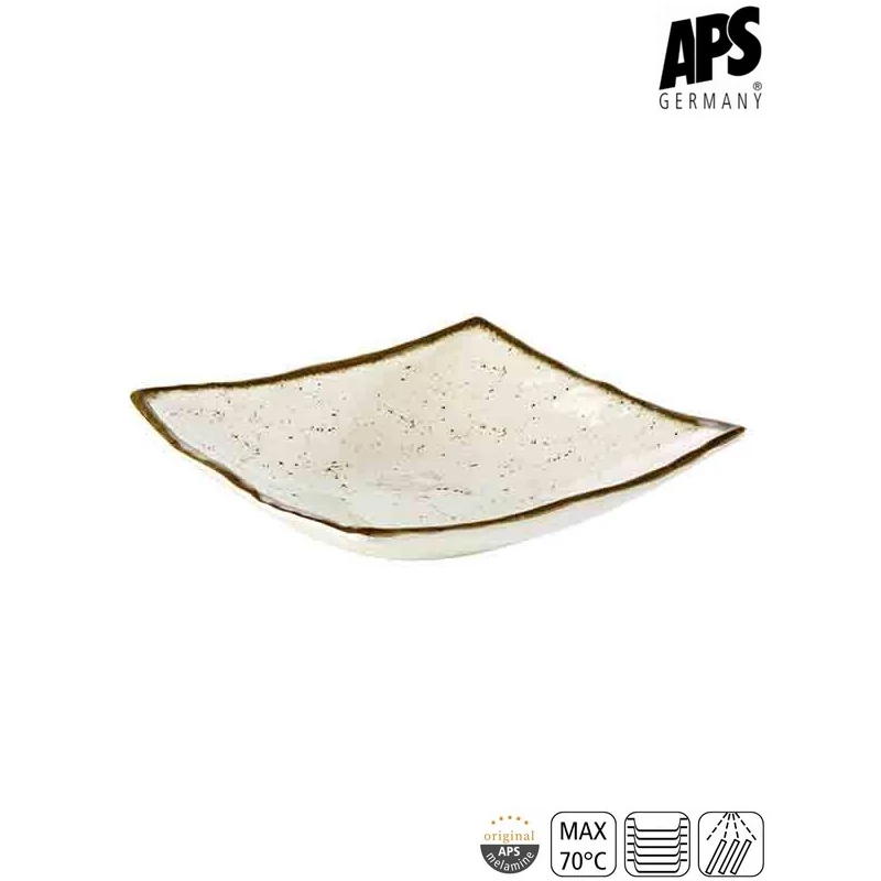 APS STONE ART szögletes tál, 24 x 24 cm