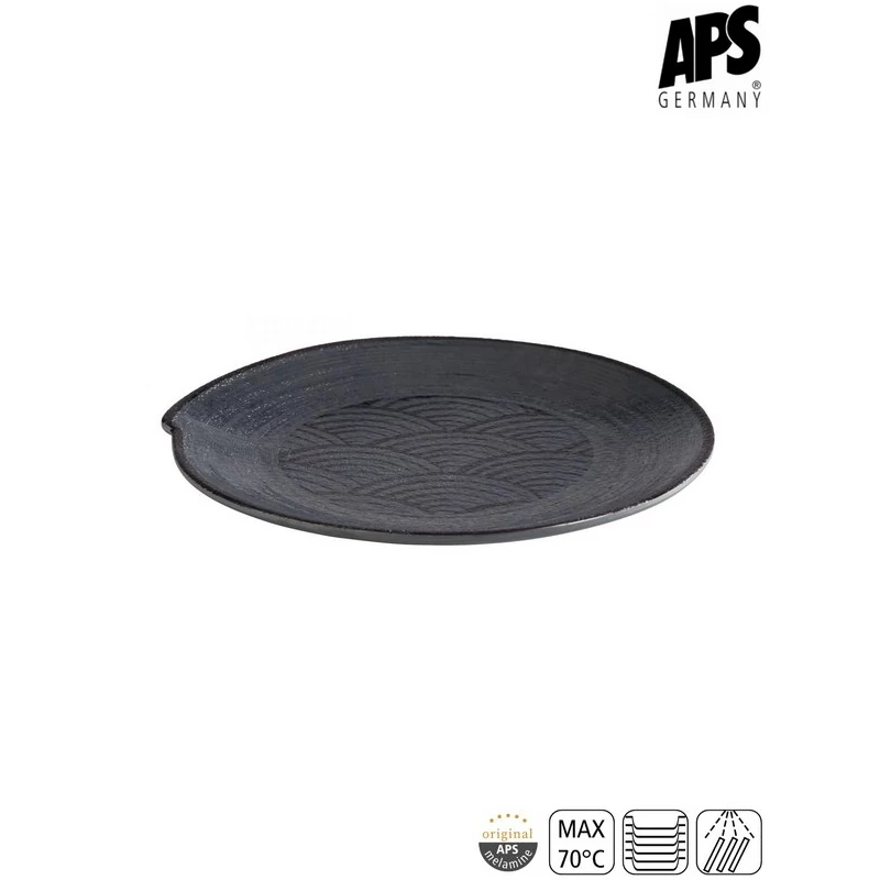 APS DARK WAVE lapostányér, 22 cm       
