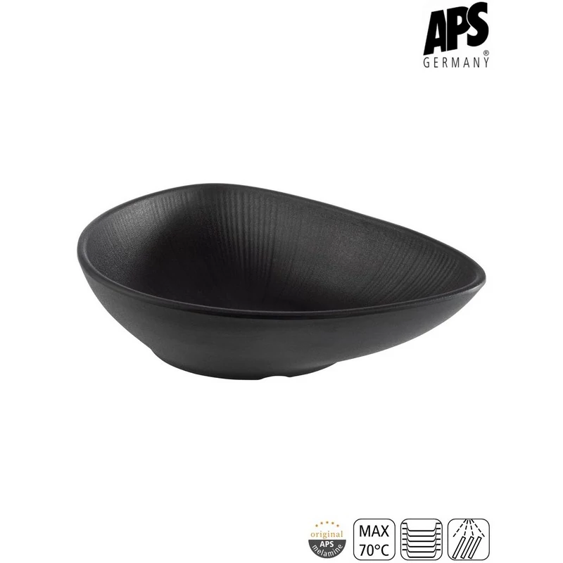 APS NERO tál, 28 x 22 cm