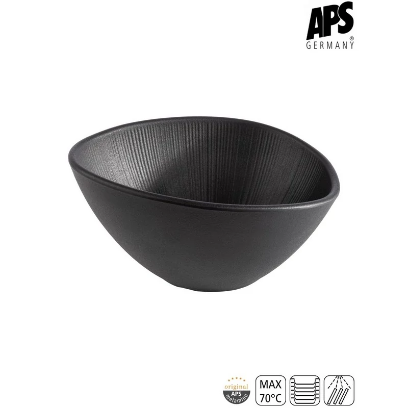 APS NERO tál, 19 x 16,5 cm