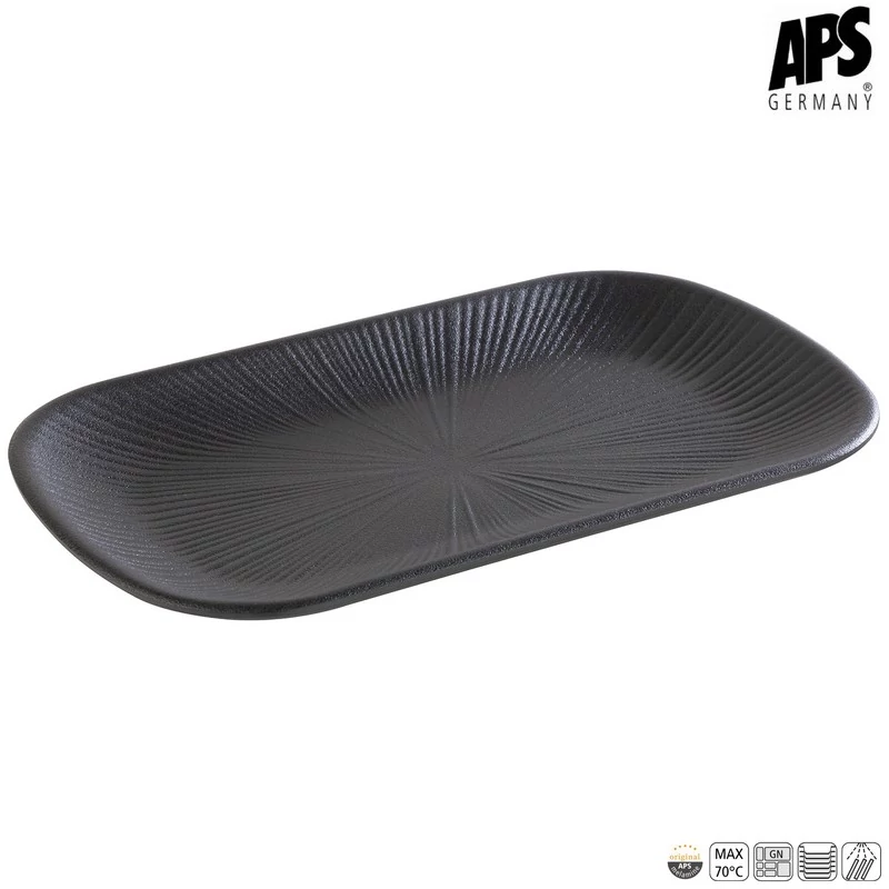 APS NERO GN 1/4 tálca
