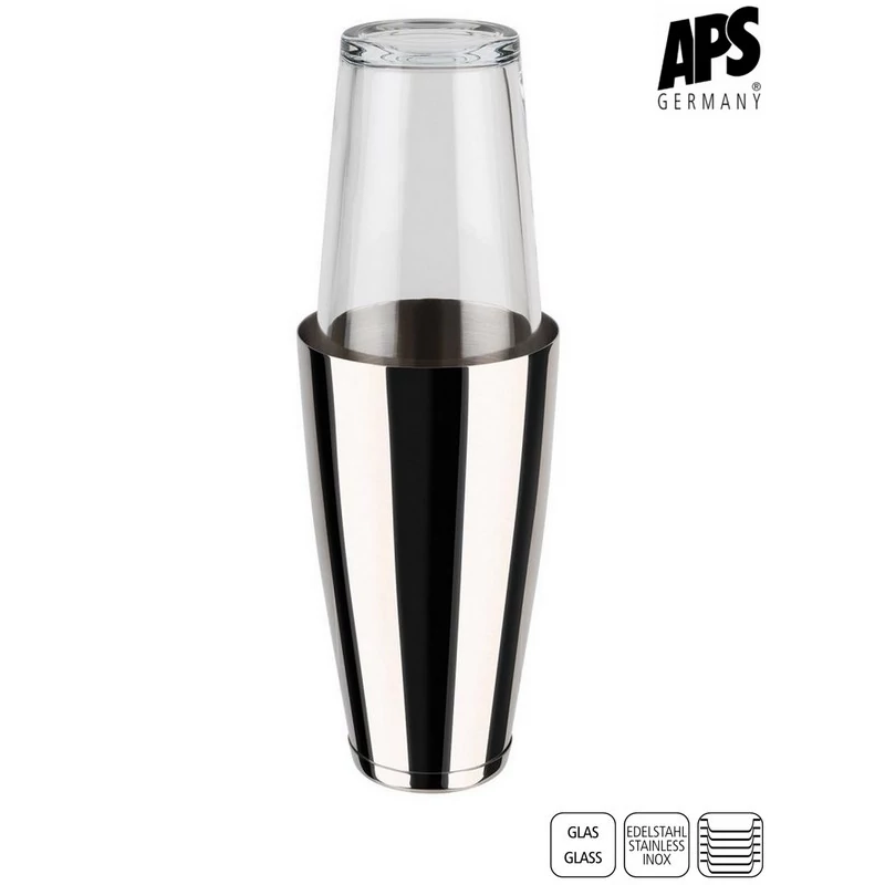 APS boston shaker 2 db-os készlet, rozsdamentes  