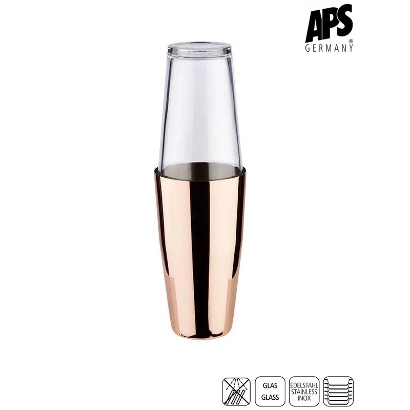 APS boston shaker 2 db-os készlet, vörösréz hatású  