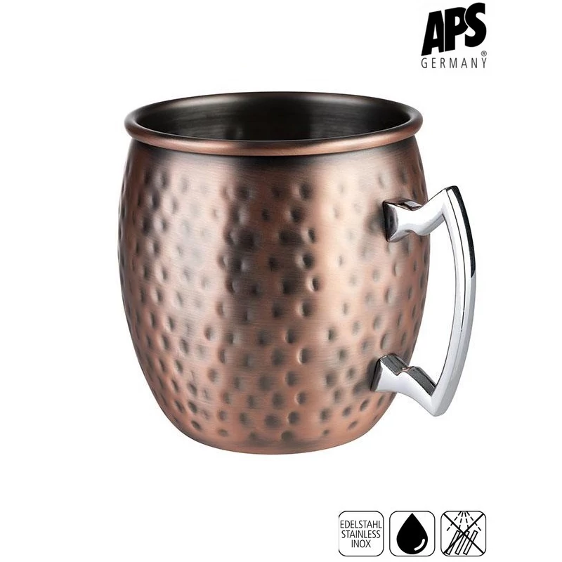 APS MOSCOW MULE bögre, antik vörösréz, 2 db-os készlet    